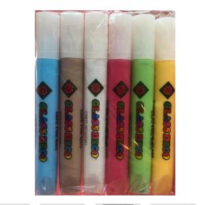 Üvegmatrica festék szett 6 x 10,5 ml + 6 db fényvarázs - sok szerencsét