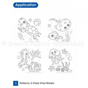 Üvegmatrica- fóliafesték szett 6 x 10,5 ml