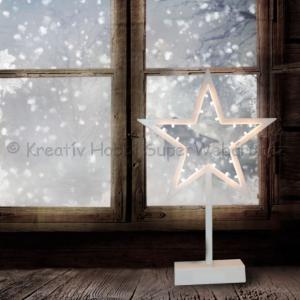 Világító ablak- vagy lakásdísz elemes, 39 cm 20 LED