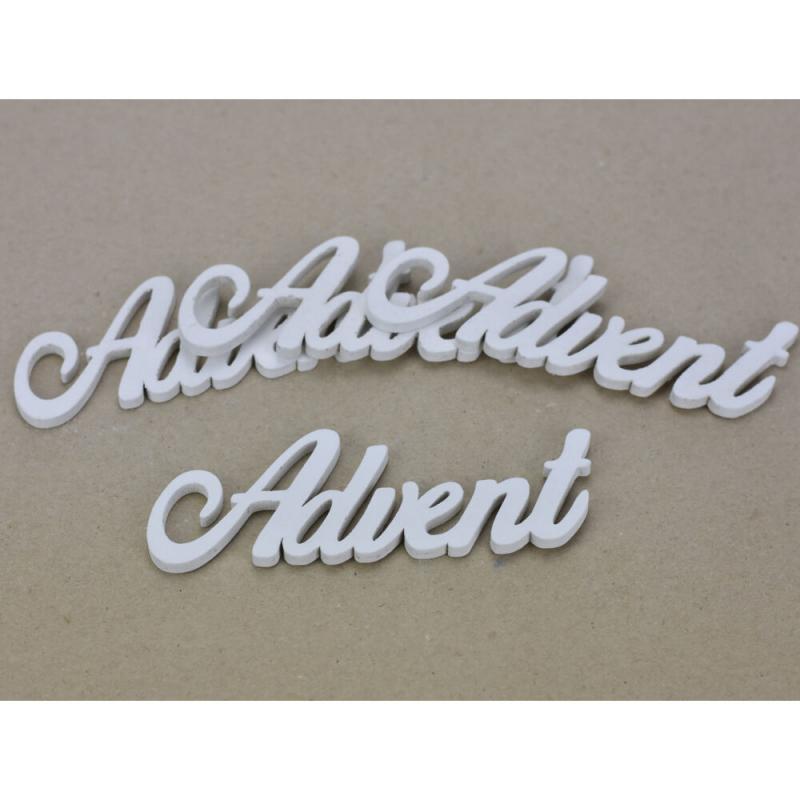 Fa felirat - Advent 15 cm fehér