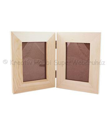 Fa fényképtartó, két részes 27 x 17 cm