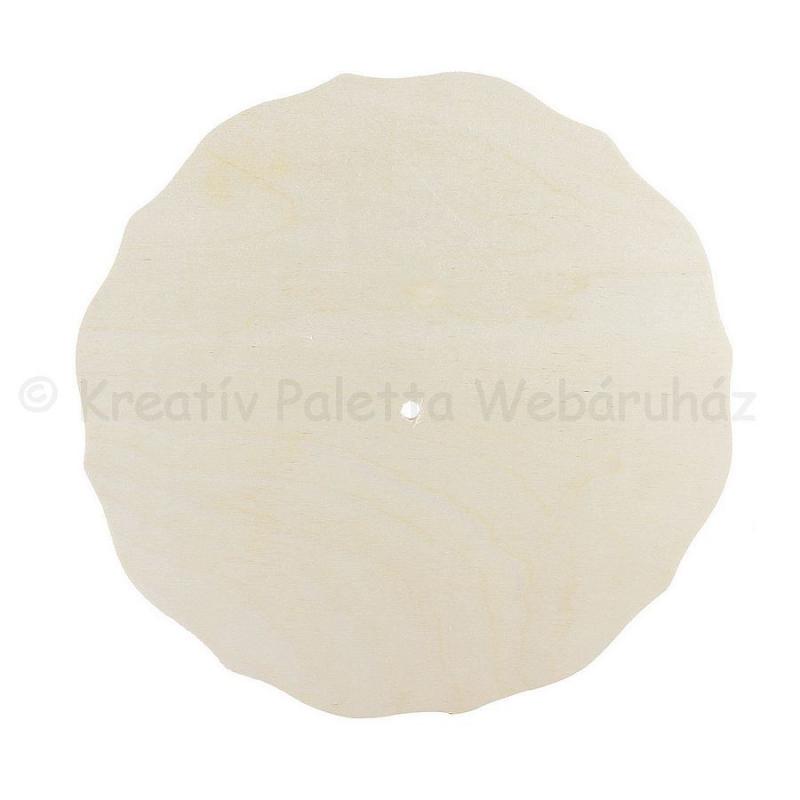 Fa óralap hullámos szélű kerek 30 cm