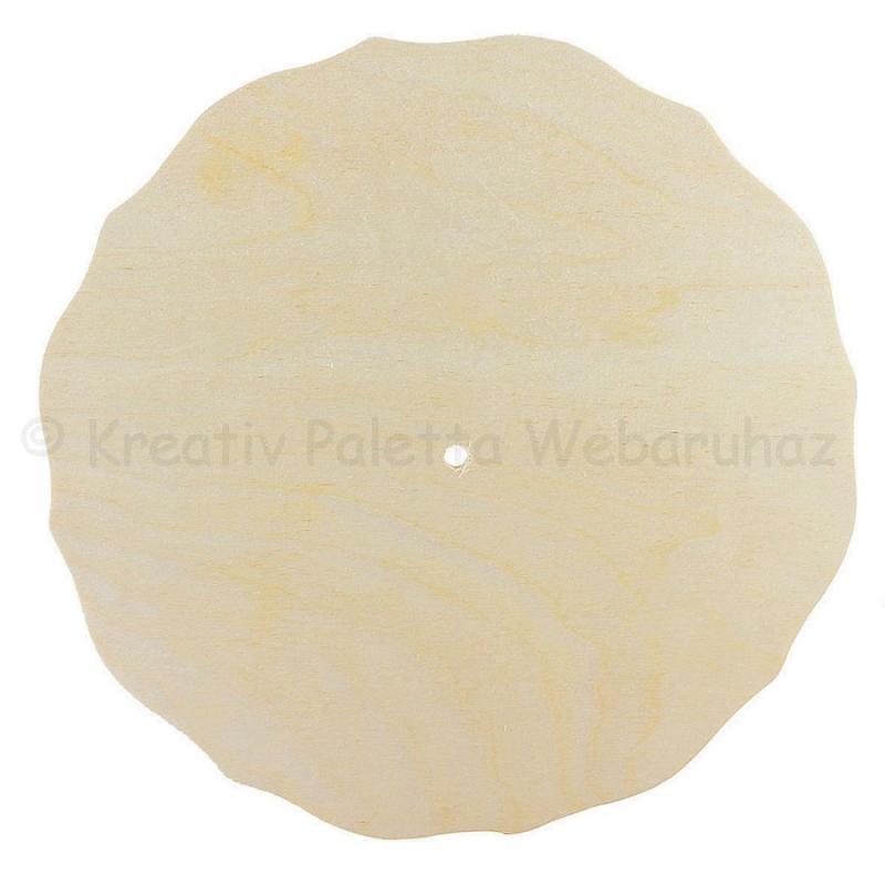 Fa óralap hullámos szélű kerek 40 cm