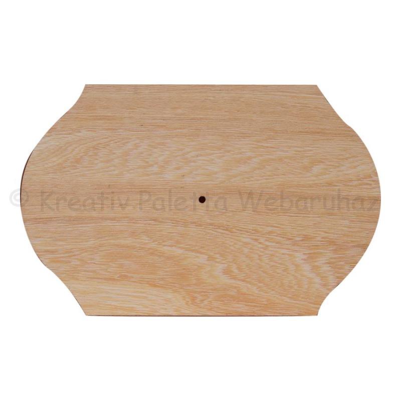 Fa óralap - vágott ovális 25 x 39 cm