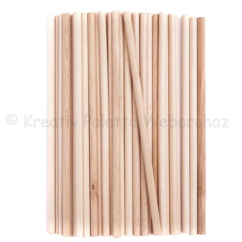 Fa pálcika 15 cm, 25 db - natúr