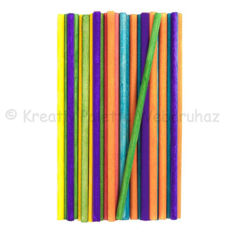 Fa pálcika 15 cm, 25 db - színes