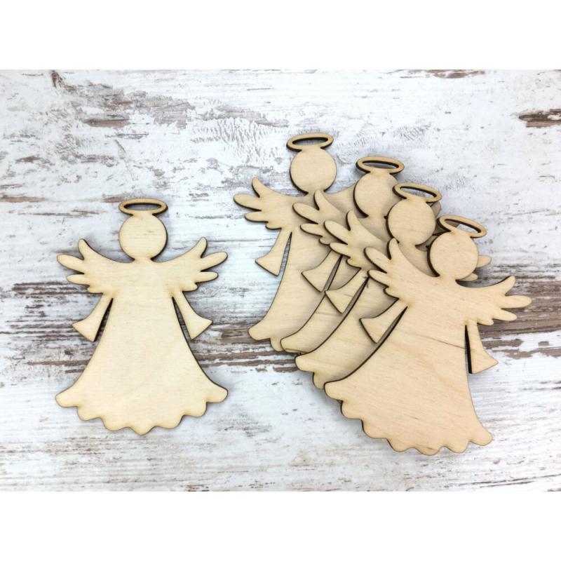 Fafigura - angyalka 10 cm