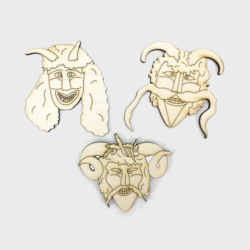 Fafigura -  busók 3 db