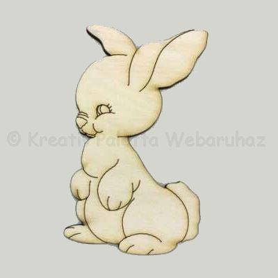 Fafigura - húsvéti nyuszi 8 cm