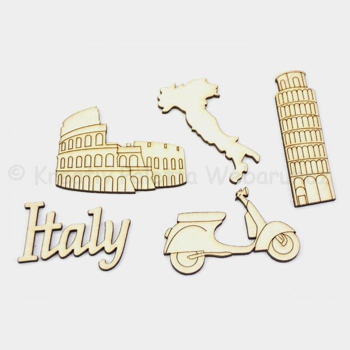 Fafigura - utazás Italy 5 db