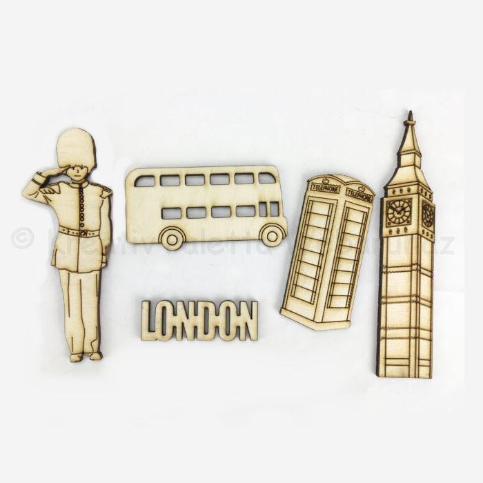 Fafigura - utazás London 5 db