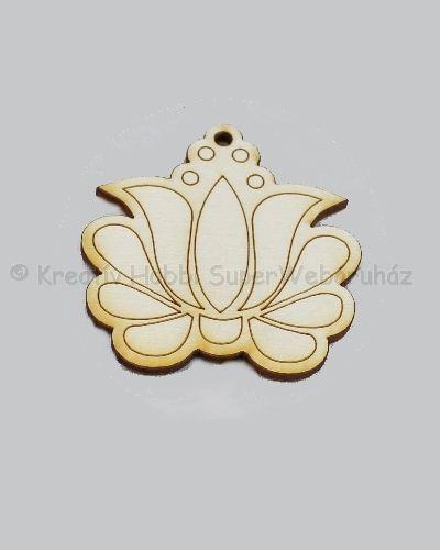 Fafigura - virág, népi motívum