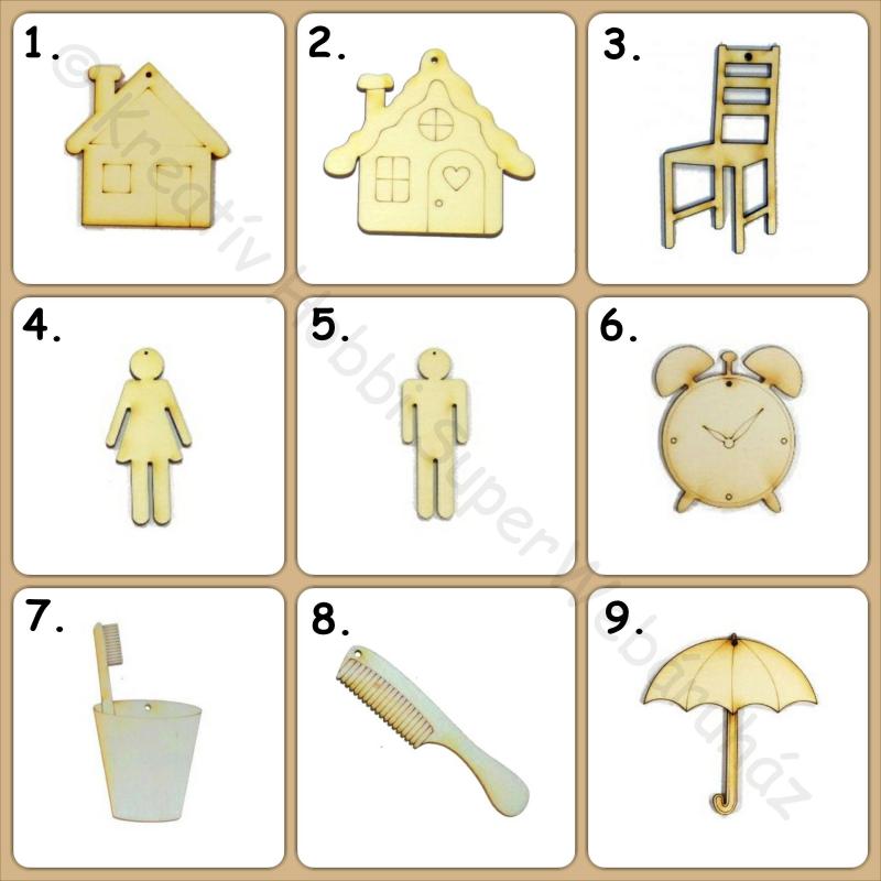 Fafigurák vegyes VIII