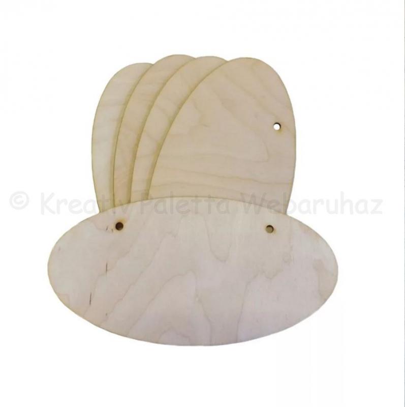 Falap - ovális 2 fúrt lyukkal 20 x 10 cm