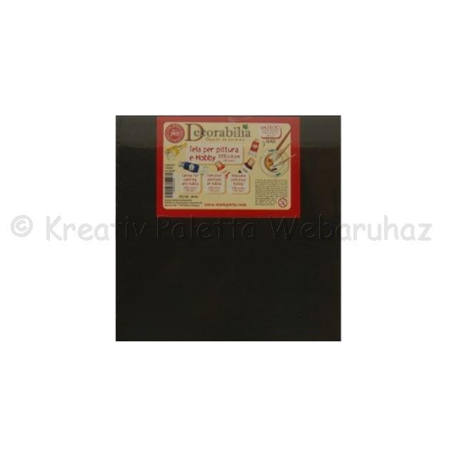 Fekete feszített vászon 15 x 15 cm