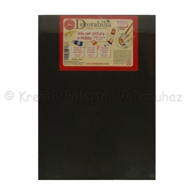 Fekete feszített vászon 35 x 50 cm
