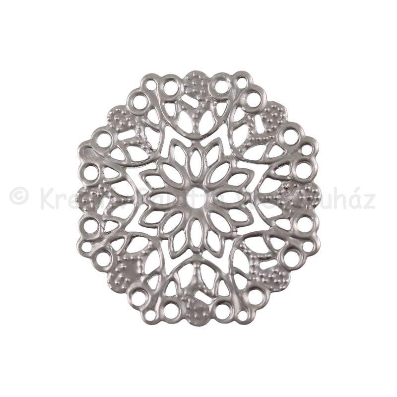 Fém díszítőelem - kerek csipke 2,9 cm