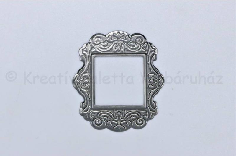 Fém díszítőelem - keret  5 x 5 cm