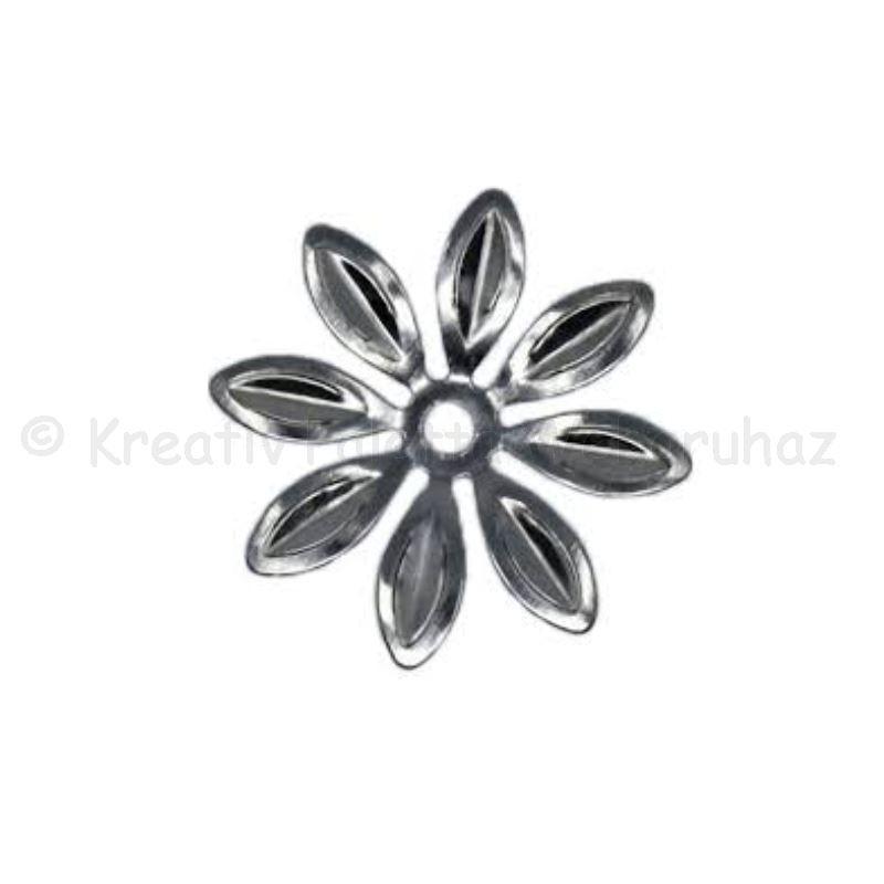 Fém díszítőelem - virág 2,5 cm