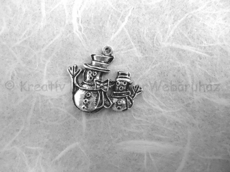 Fém medál - hóember