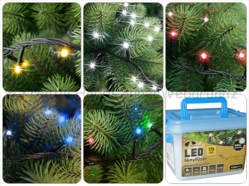 Fényfüzér vezérlővel, 12 m 240 LED