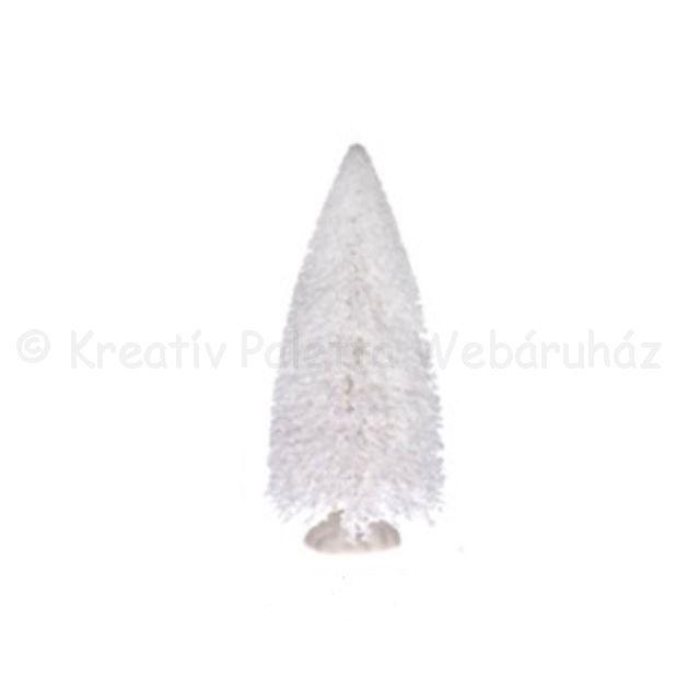 Fenyő dekoráció 10 cm - fehér