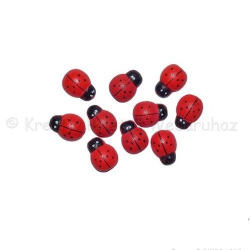 Festett fafigura - katica 13 mm, 10 db