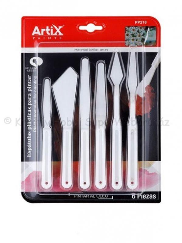 Festőkés 6 db-os készlet műanyag - ARTIX