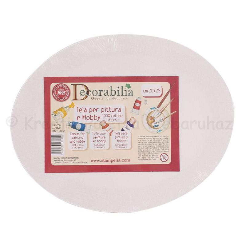 Feszített vászon ovális 25 x 20 cm