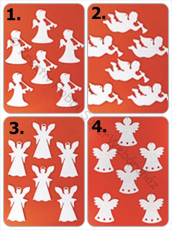 Filcfigura - Angyalka