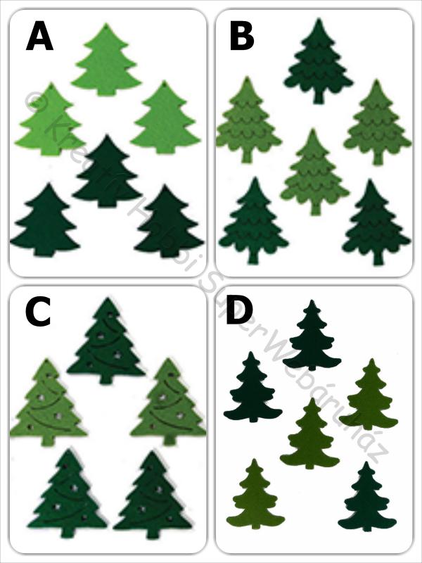 Filcfigura - fenyőfa