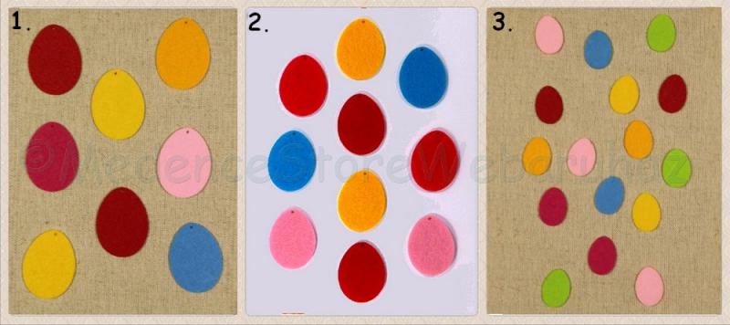 Filcfigura - húsvéti tojások