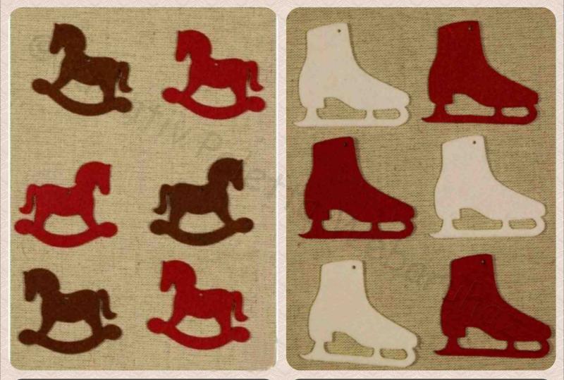 Filcfigura - karácsonyi figurák