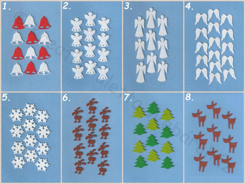 Filcfigura - karácsonyi  MINI