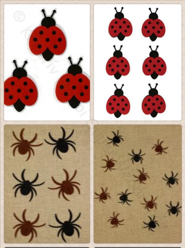 Filcfigura - katica, pók