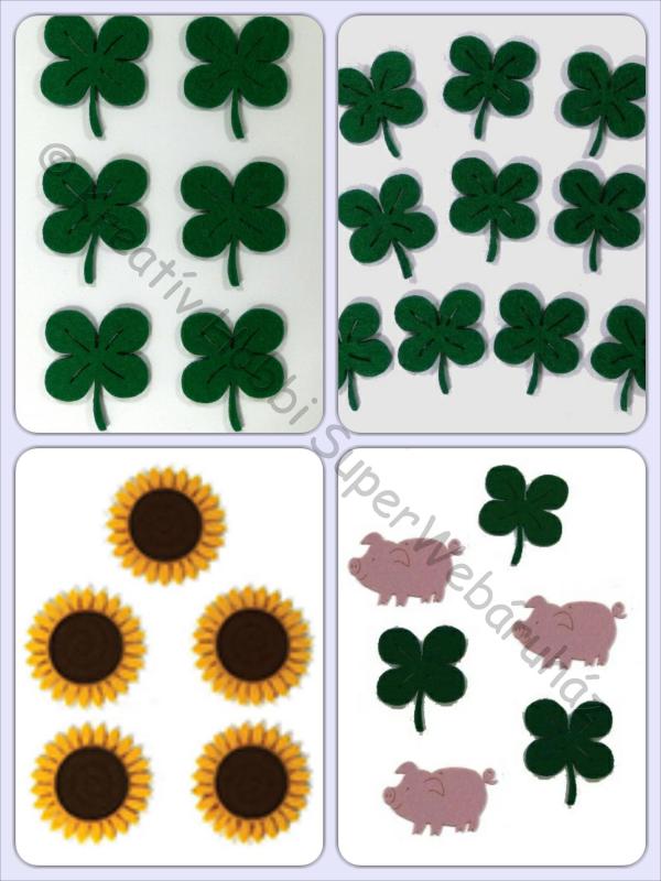 Filcfigura - lóhere, napraforgó