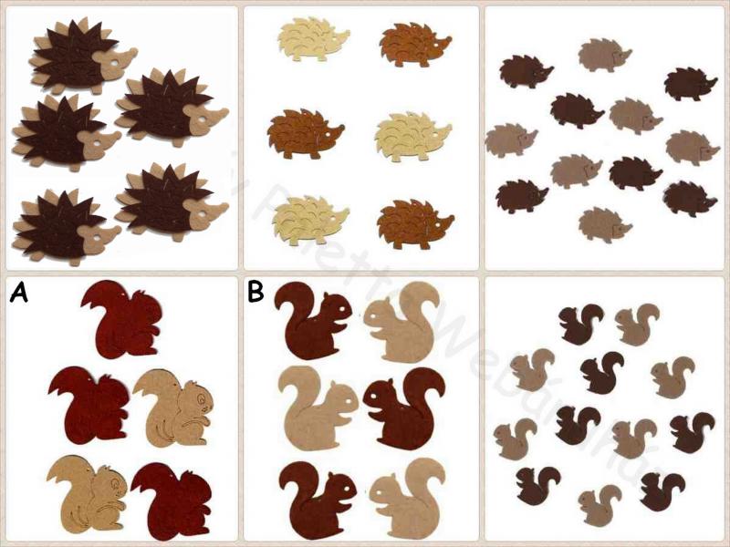 Filcfigura - süni, mókus