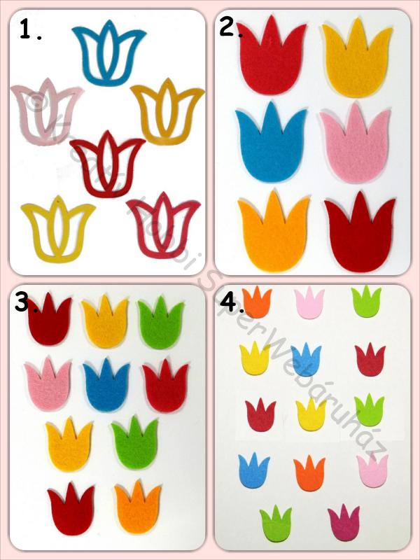 Filcfigura - tulipán