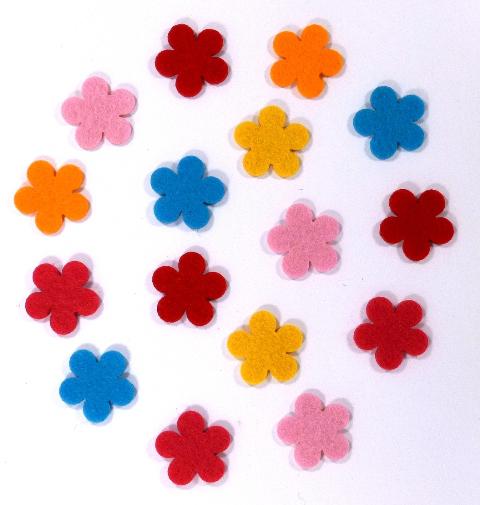 Filcfigura - virág 5 szírmú mini