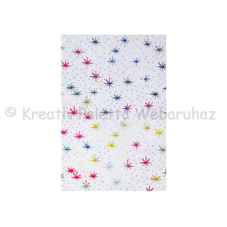 Filclap nyomott mintás A4 - star