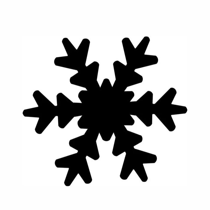 Formalyukasztó 25 mm - hópehely