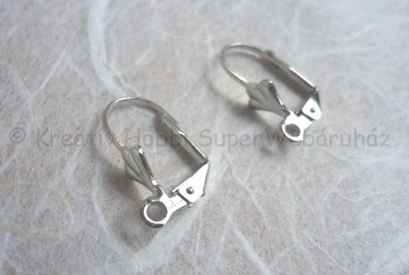 Franciakapcsos, levélmintás fülbevaló alap