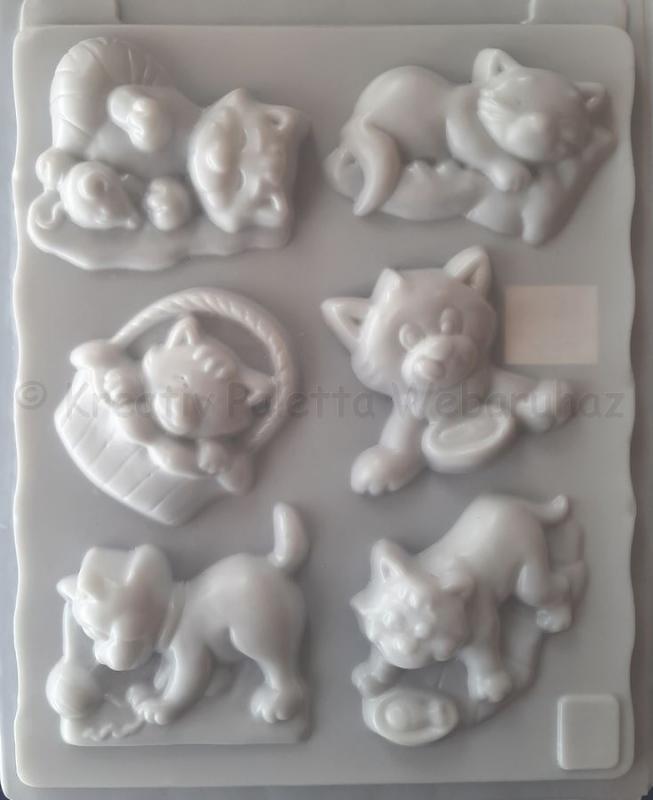 Gipszkiöntő - cicák