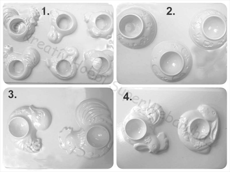 Gipszkiöntő - húsvét,  tojástartó