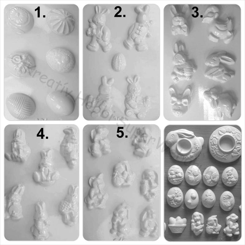 Gipszkiöntő - húsvéti figurák I.