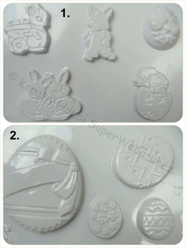 Gipszkiöntő - húsvéti figurák III.