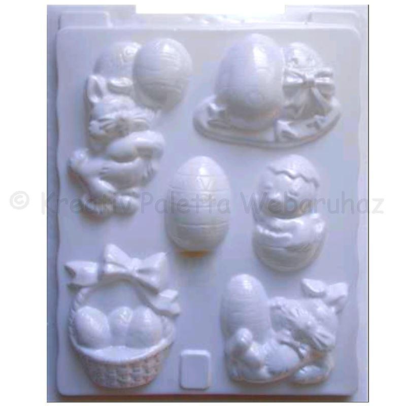 Gipszkiöntő - húsvéti minták