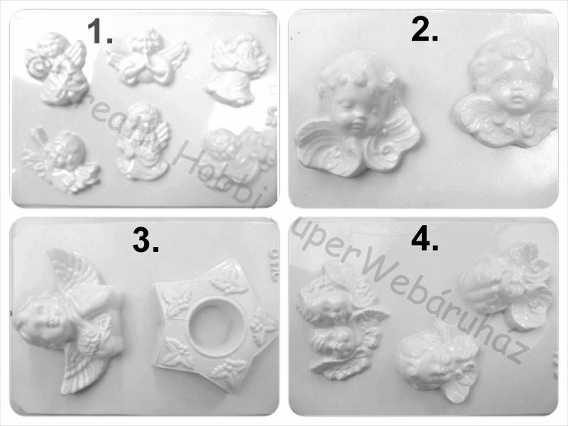 Gipszkiöntő - karácsonyi figurák V., angyalkák