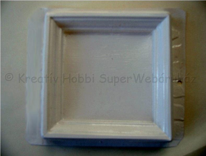Gipszkiöntő képkeret 13 x 13 cm