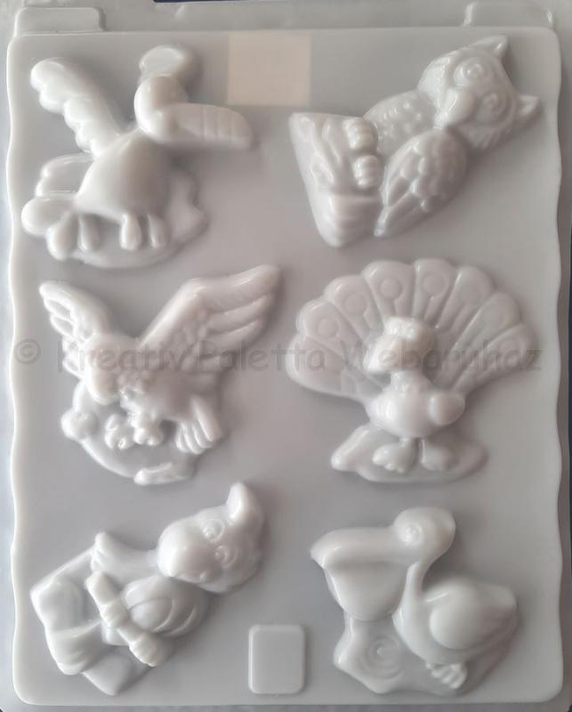 Gipszkiöntő - madarak